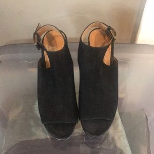 Lauren Ralph Lauren-Black Suede Shoe/Boot